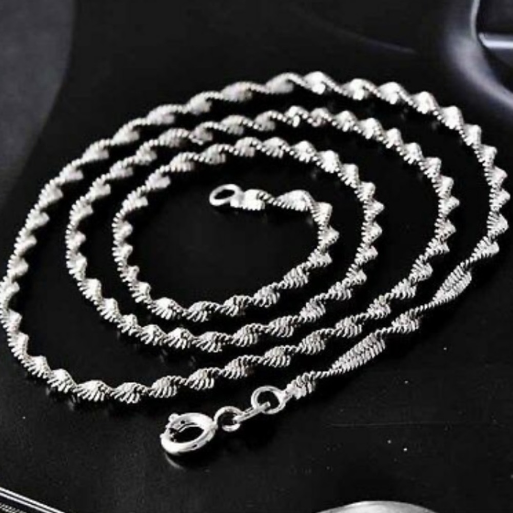 925 Stamped Silver Necklace - Picture 2 of 6